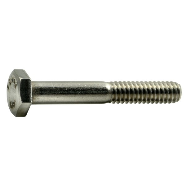 Midwest Fastener 1/4"-20 Hex Head Cap Screw, 18-8 Stainless Steel, 1-3/4 in L, 50 PK 51896